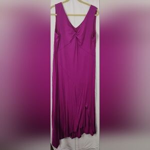 Kate & Mallory Pink Asymmetrical A-Line Maxi Dress